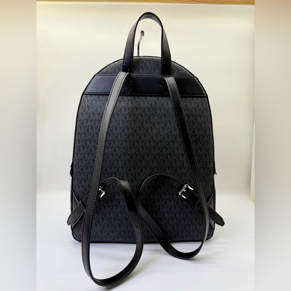 Michael Kors Cooper Logo Backpack Black MK Signature‎ - Picture 6 of 12